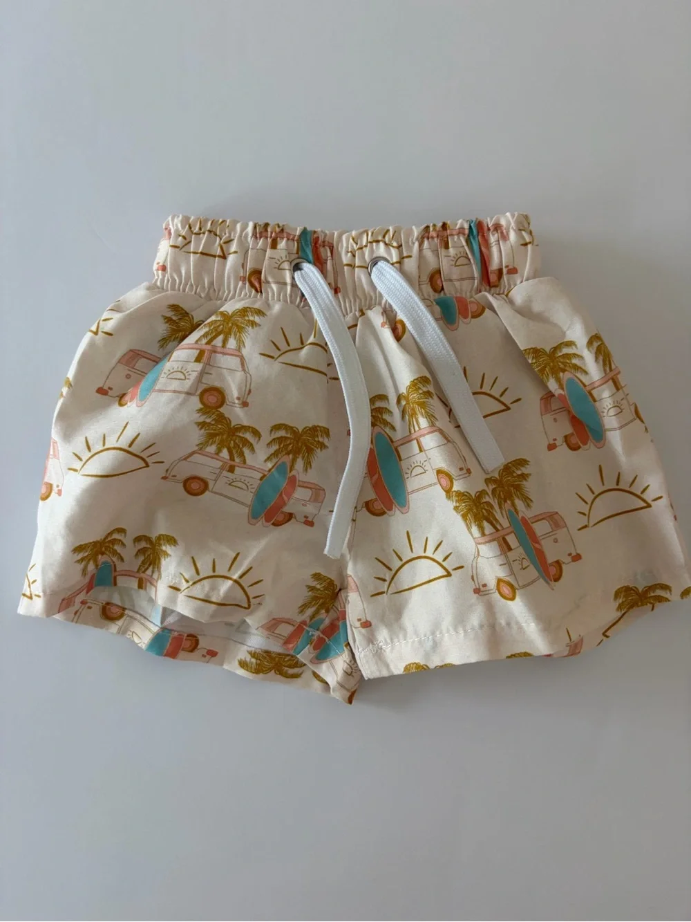 Beauts And Beaus Infant Swim Shorts Groovy Van Print Size 6 Months